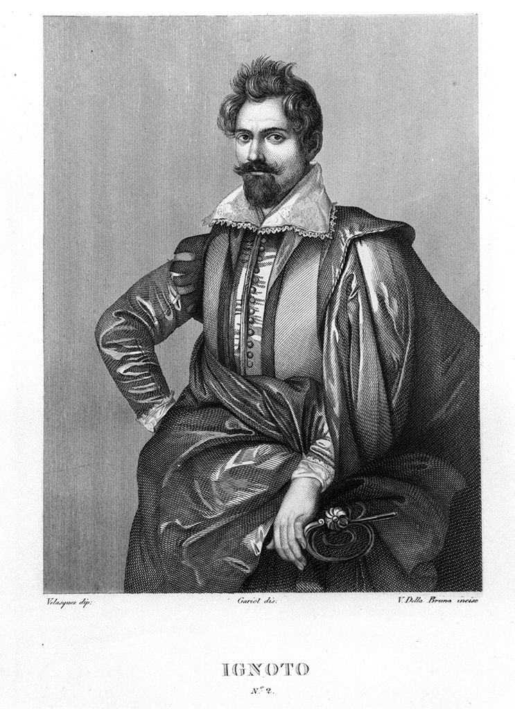 ritratto d'uomo (stampa, elemento d'insieme) di Della Bruna Vincenzo (sec. XIX)