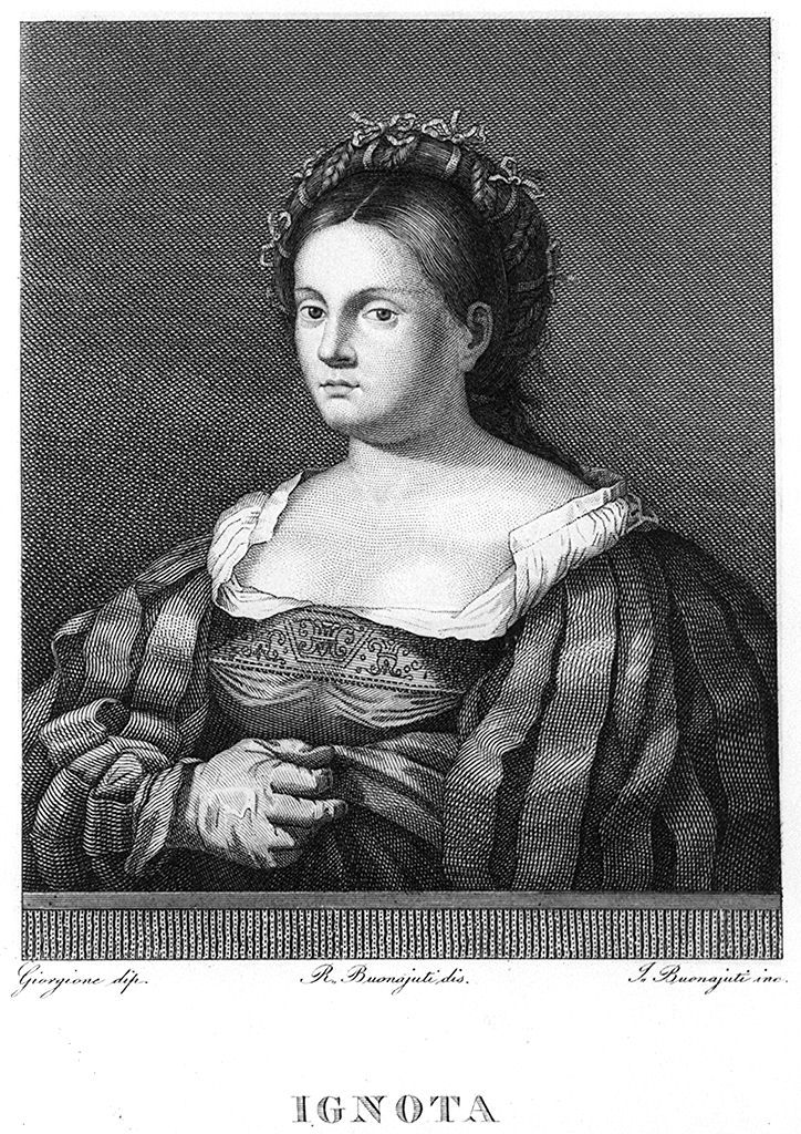 ritratto di donna (stampa, elemento d'insieme) di Bonaiuti Ignazio (sec. XIX)
