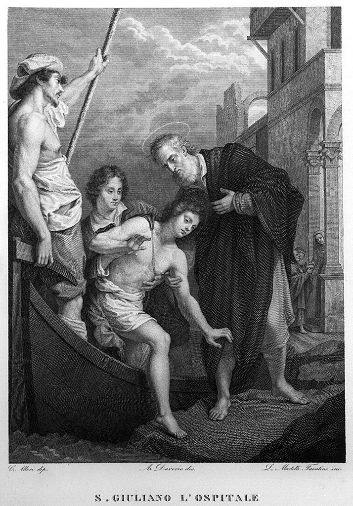 San Giuliano l'Ospedaliere (stampa, elemento d'insieme) di Martelli Luigi (sec. XIX)