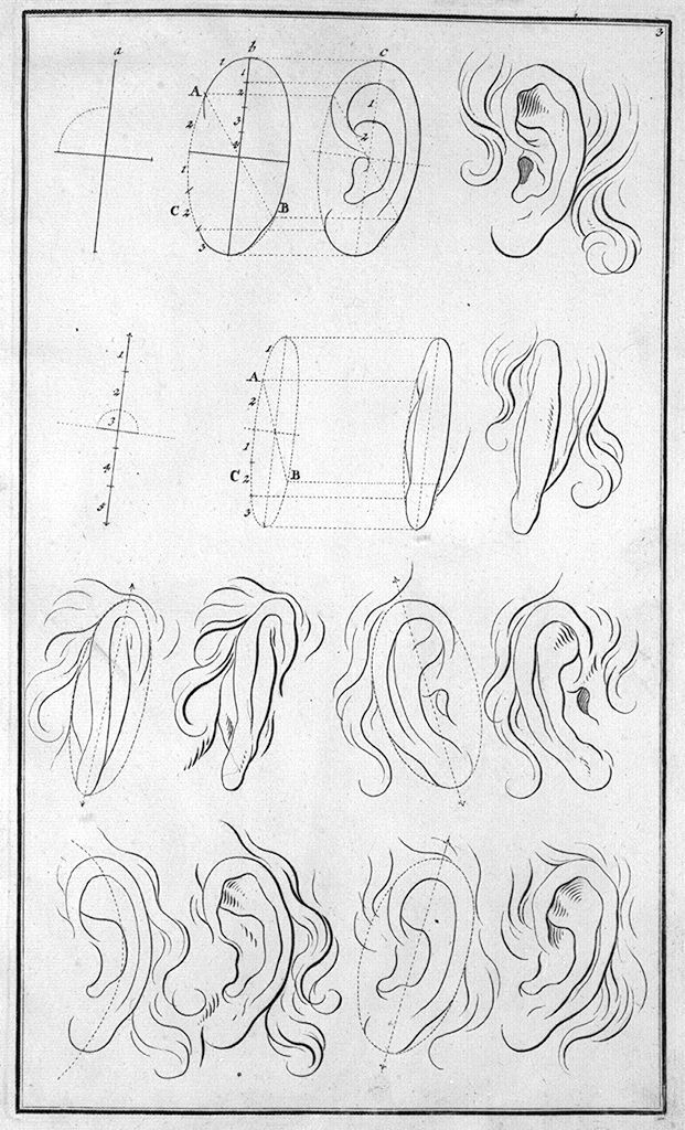 orecchie (stampa, elemento d'insieme) di Preissler Johann Daniel (sec. XVIII)