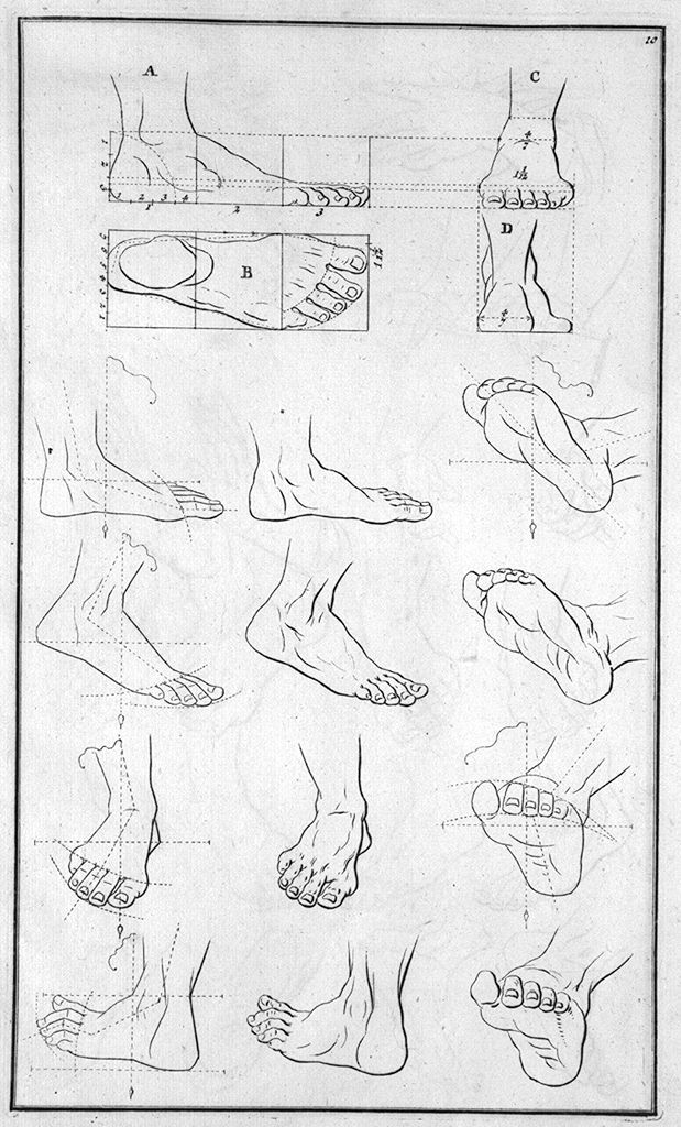 piedi (stampa, elemento d'insieme) di Preissler Johann Daniel (sec. XVIII)