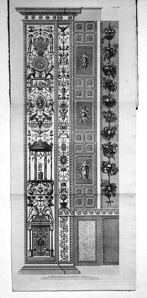 grottesche (stampa, elemento d'insieme) di Ottaviani Giovanni, Savorelli Gaetano, Camporesi Pietro (sec. XVIII)