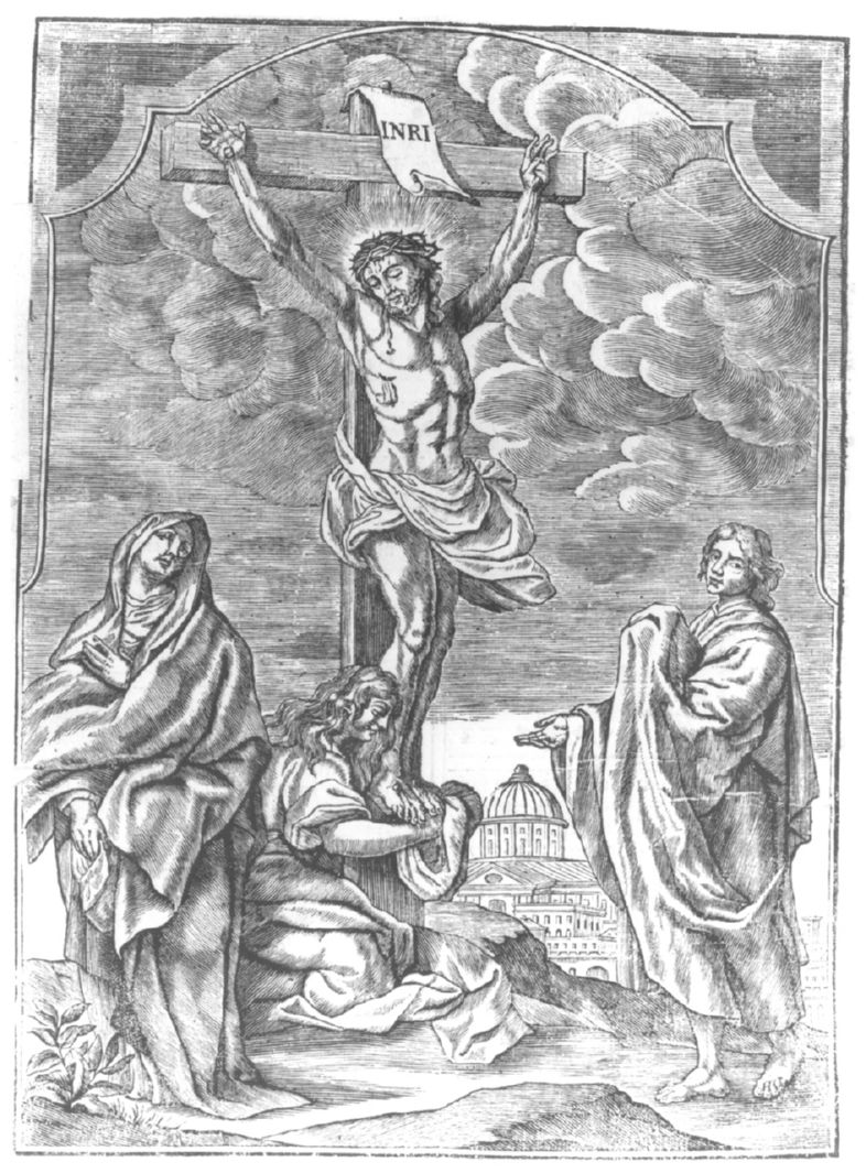 crocifissione (stampa, serie) - ambito veneziano (sec. XVIII)