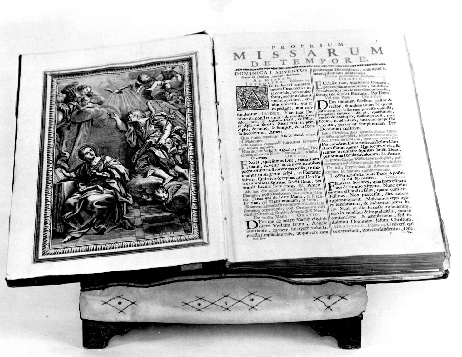 Annunciazione (stampa) di Piccini Isabella (sec. XVIII)