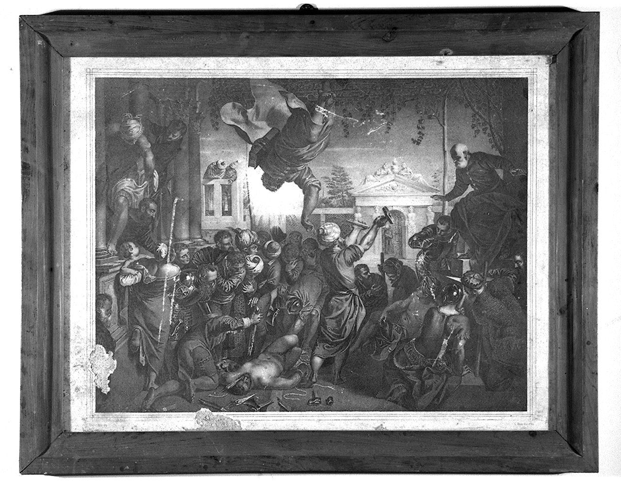 San Marco libera lo schiavo (stampa) di Dusi Cosroe, Robusti Domenico detto Domenico Tintoretto (sec. XIX)