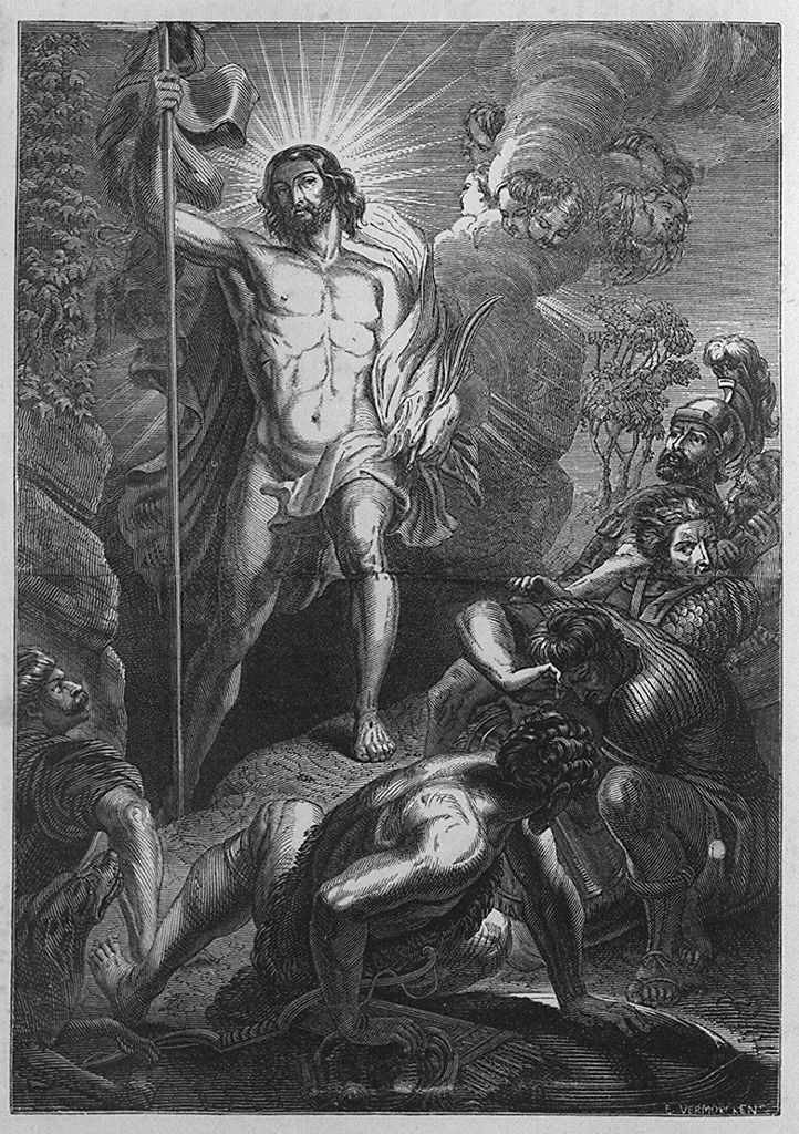 resurrezione di Cristo (stampa, elemento d'insieme) di Vermorcken Edouard (sec. XIX)