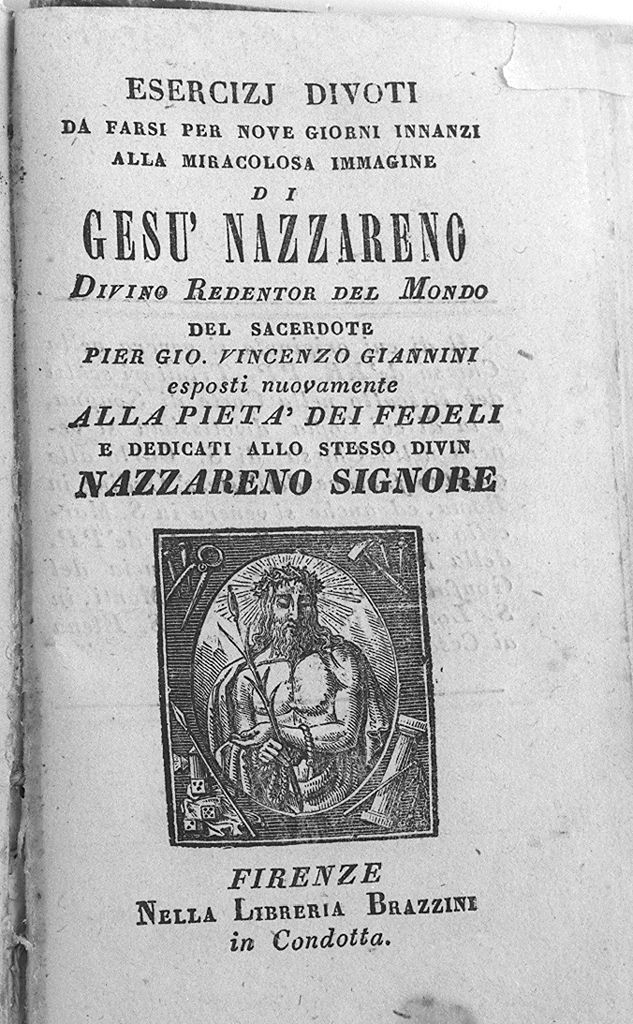 Cristo in pietà (stampa, elemento d'insieme) - ambito toscano (sec. XIX)