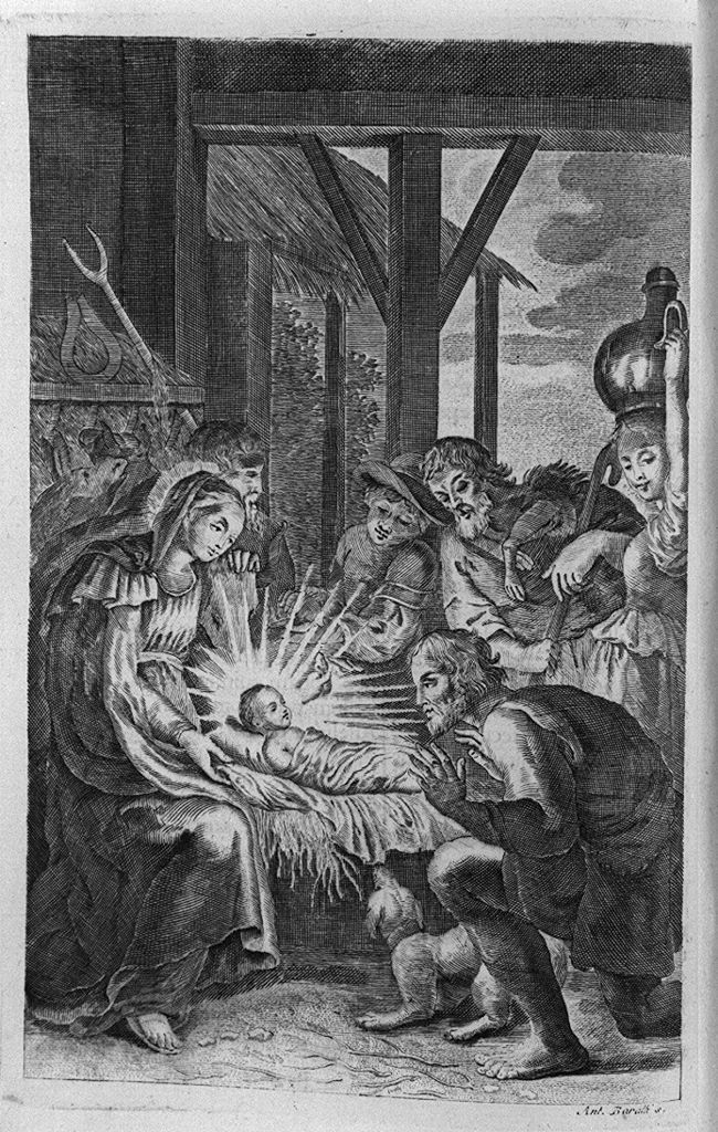 adorazione dei pastori (stampa, elemento d'insieme) di Baratti Antonio (sec. XVIII)