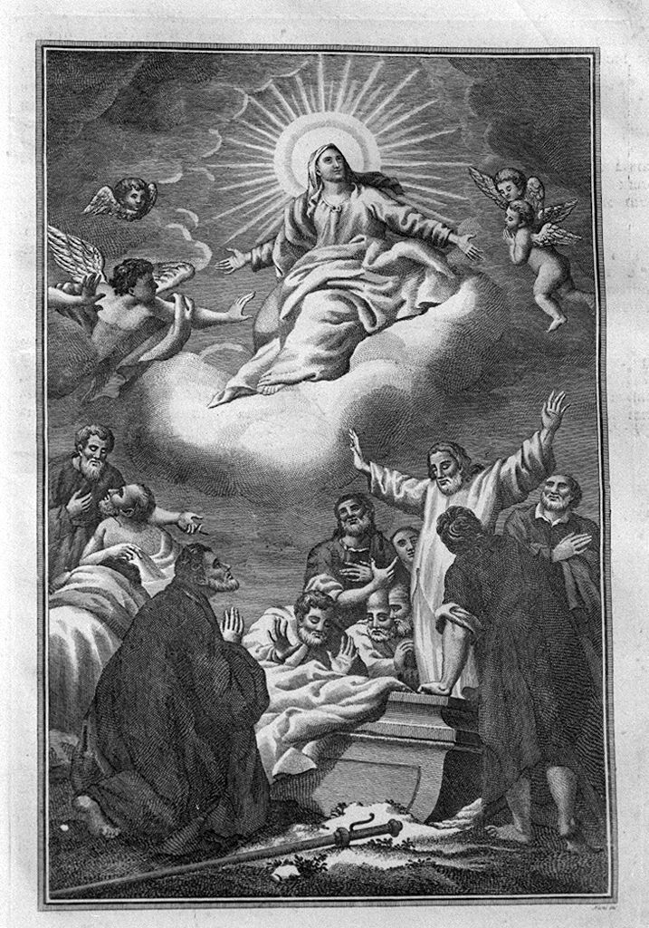 assunzione della Madonna (stampa, elemento d'insieme) di Nani Antonio (sec. XIX)