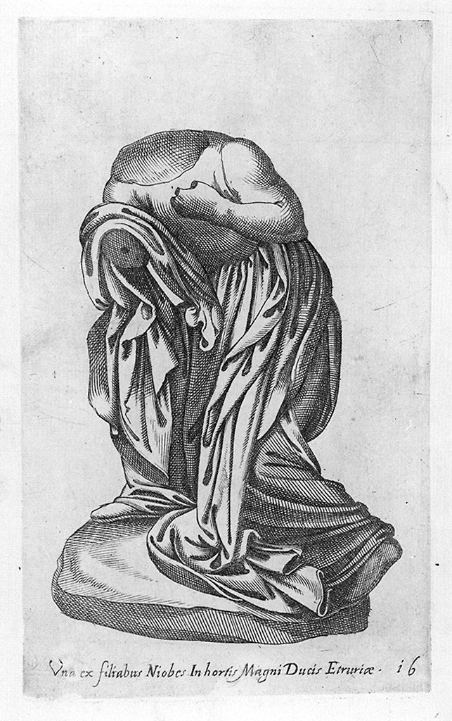 figlia di Niobe (stampa, elemento d'insieme) di Cavalleriis Giovanni Battista de' (sec. XVI)