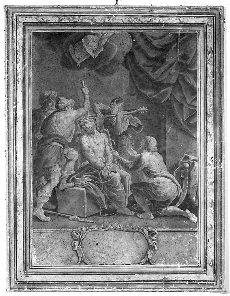 Cristo coronato di spine (stampa smarginata) di Rugendas Georg Philip, Rubens Pieter Paul (sec. XVIII)