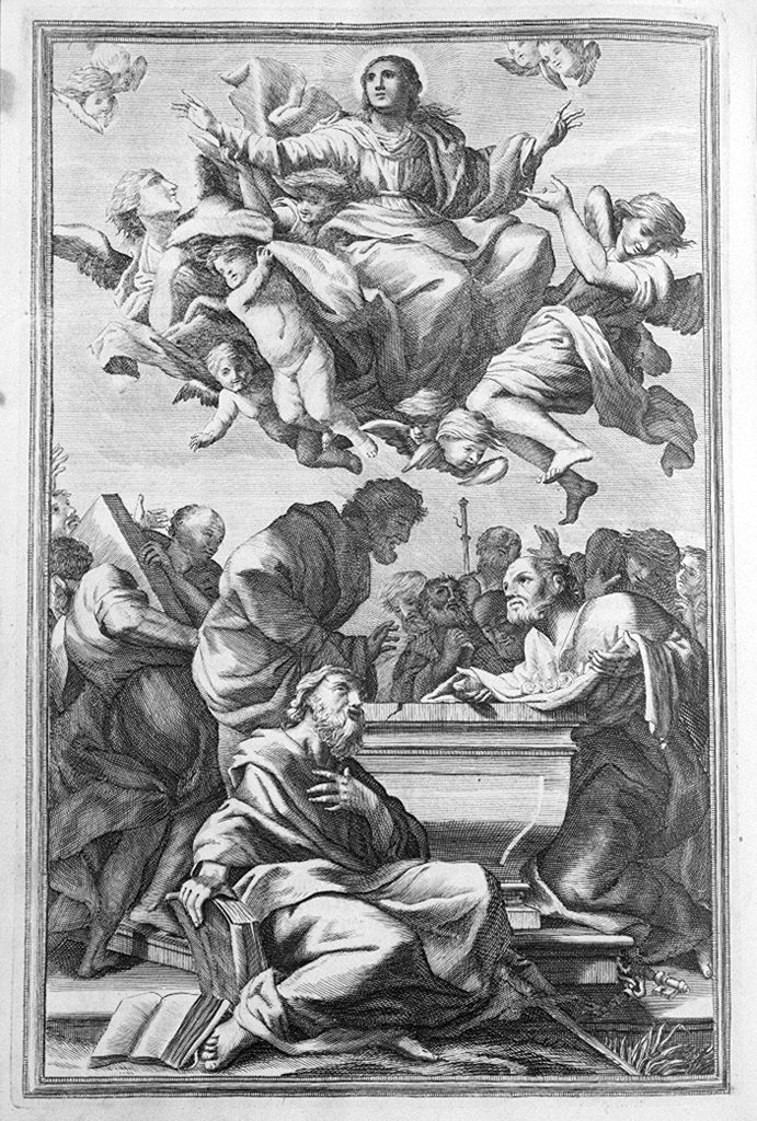 assunzione della Madonna (stampa, elemento d'insieme) di Miel Jan (sec. XIX)