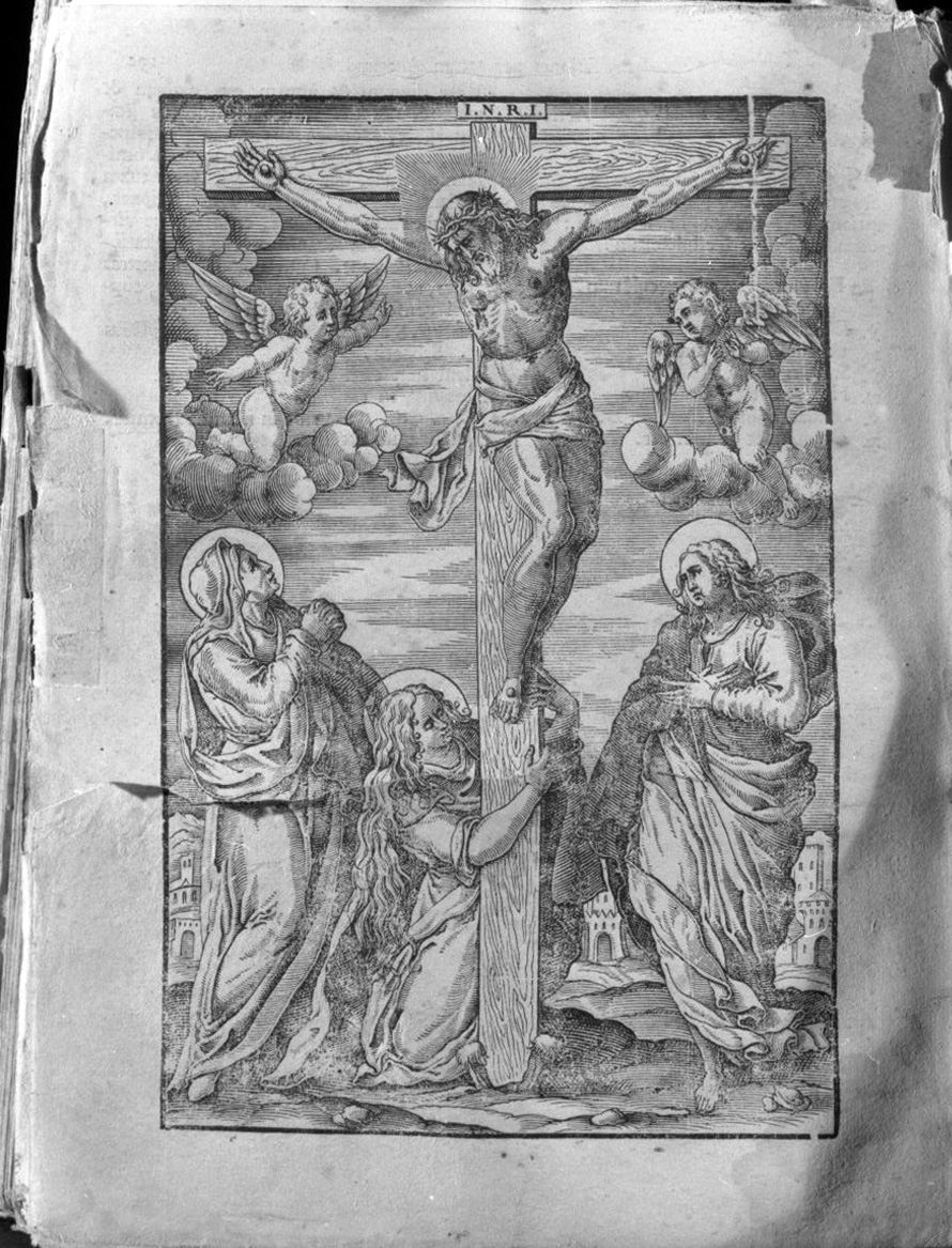 crocifissione di Cristo (stampa) - ambito veneto (sec. XVIII)