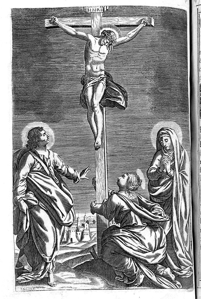 crocifissione (stampa, elemento d'insieme) di Loisy Pierre il Giovane (sec. XVII)
