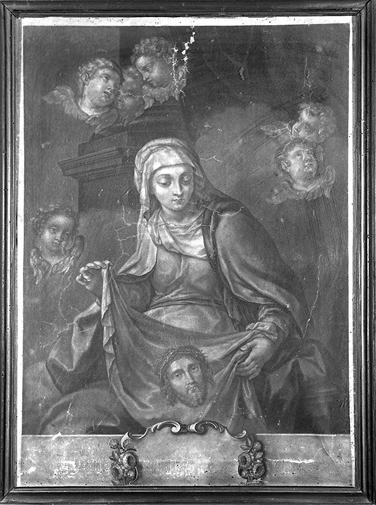 Madonna mostra la veronica (stampa) di Heiss Elias Christoph (sec. XVIII)