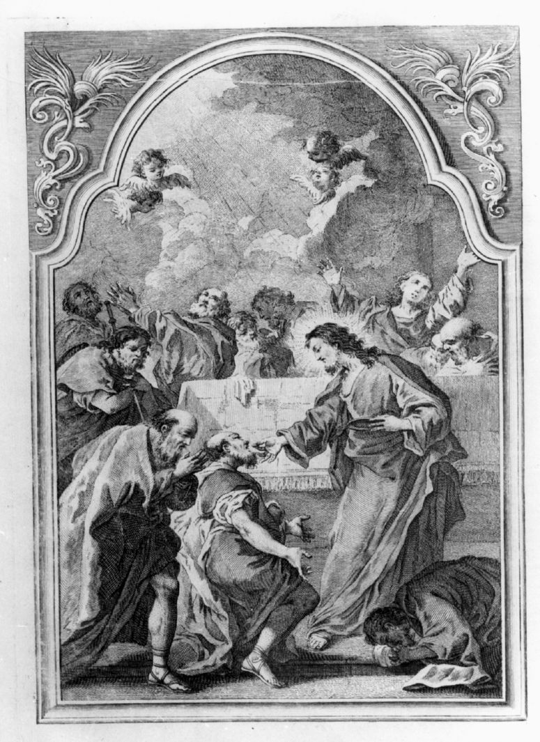 ultima cena (stampa, elemento d'insieme) di Orsolini Carlo (sec. XVIII)