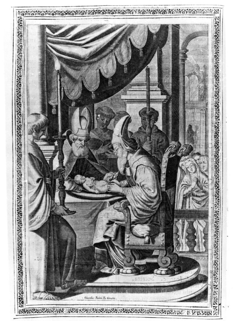 circoncisione di Gesù Bambino (stampa, elemento d'insieme) di Pecini Giacomo (sec. XVII)