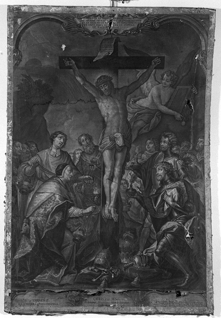 Cristo crocifisso (stampa smarginata) di Bodenehr Gabriel il Vecchio (sec. XVIII)