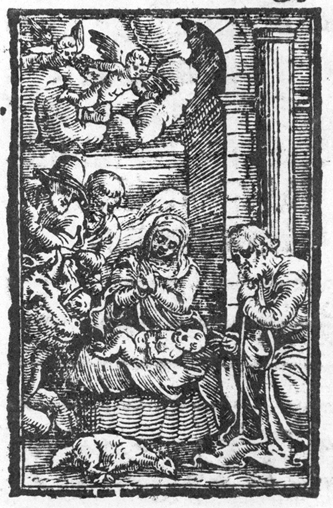 adorazione dei pastori (stampa) - ambito veneto (sec. XVII)