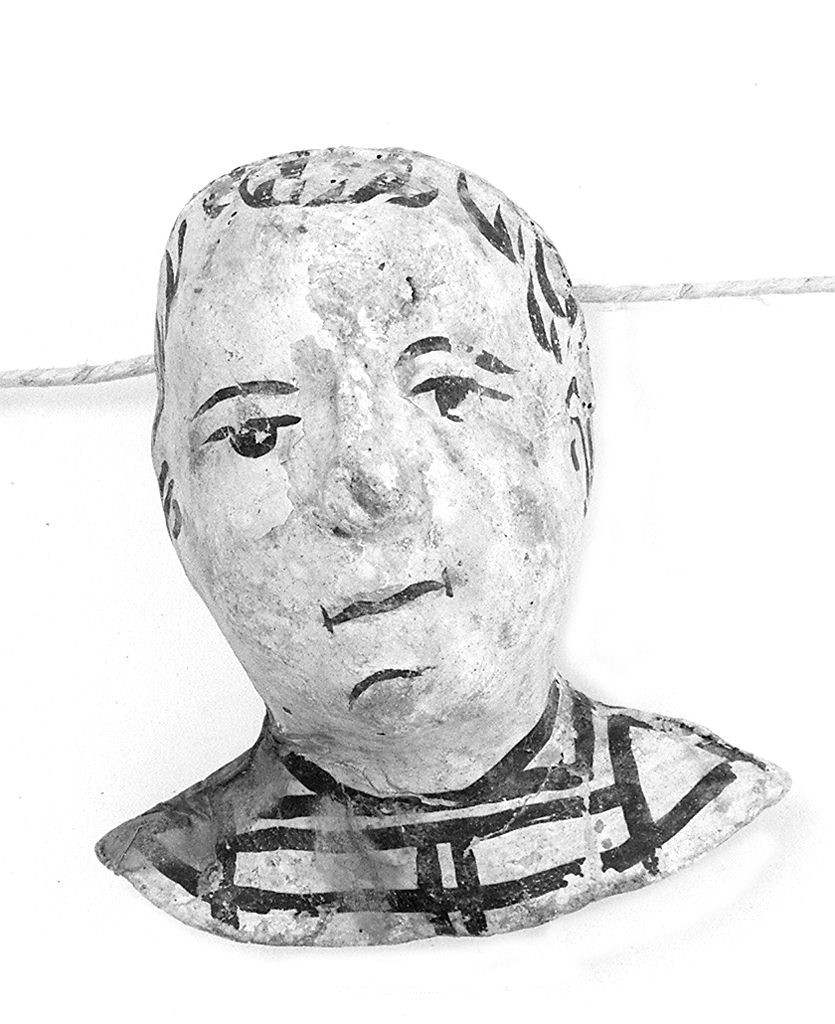 testa d'uomo (ex voto antropomorfo) - valdelsano (secc. XVII/ XVIII)