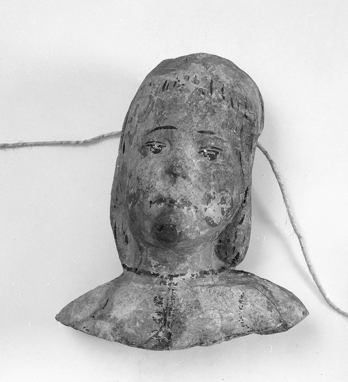testa di donna (ex voto antropomorfo) - valdelsano (secc. XVII/ XVIII)