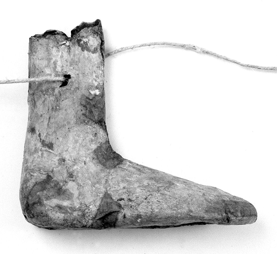 piede (ex voto antropomorfo) - valdelsano (secc. XVII/ XVIII)