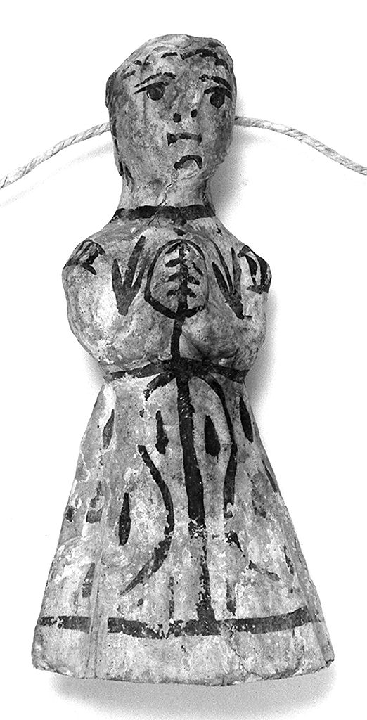 figura femminile orante (ex voto antropomorfo) - valdelsano (secc. XVI/ XIX)