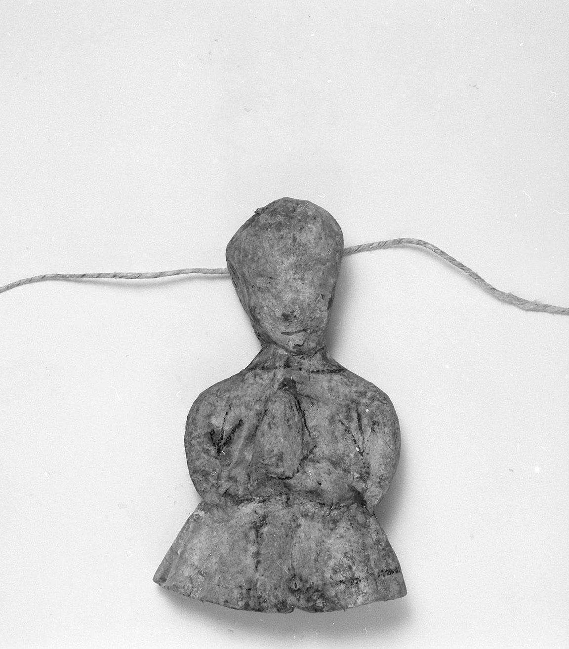 figura maschile orante (ex voto antropomorfo) - valdelsano (secc. XVI/ XIX)