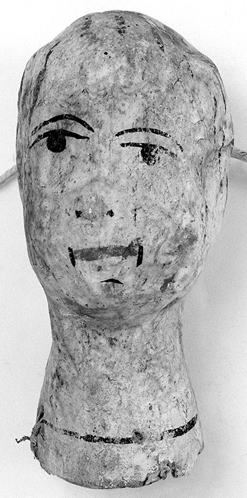 testa d'uomo (ex voto antropomorfo) - valdelsano (secc. XVI/ XVIII)