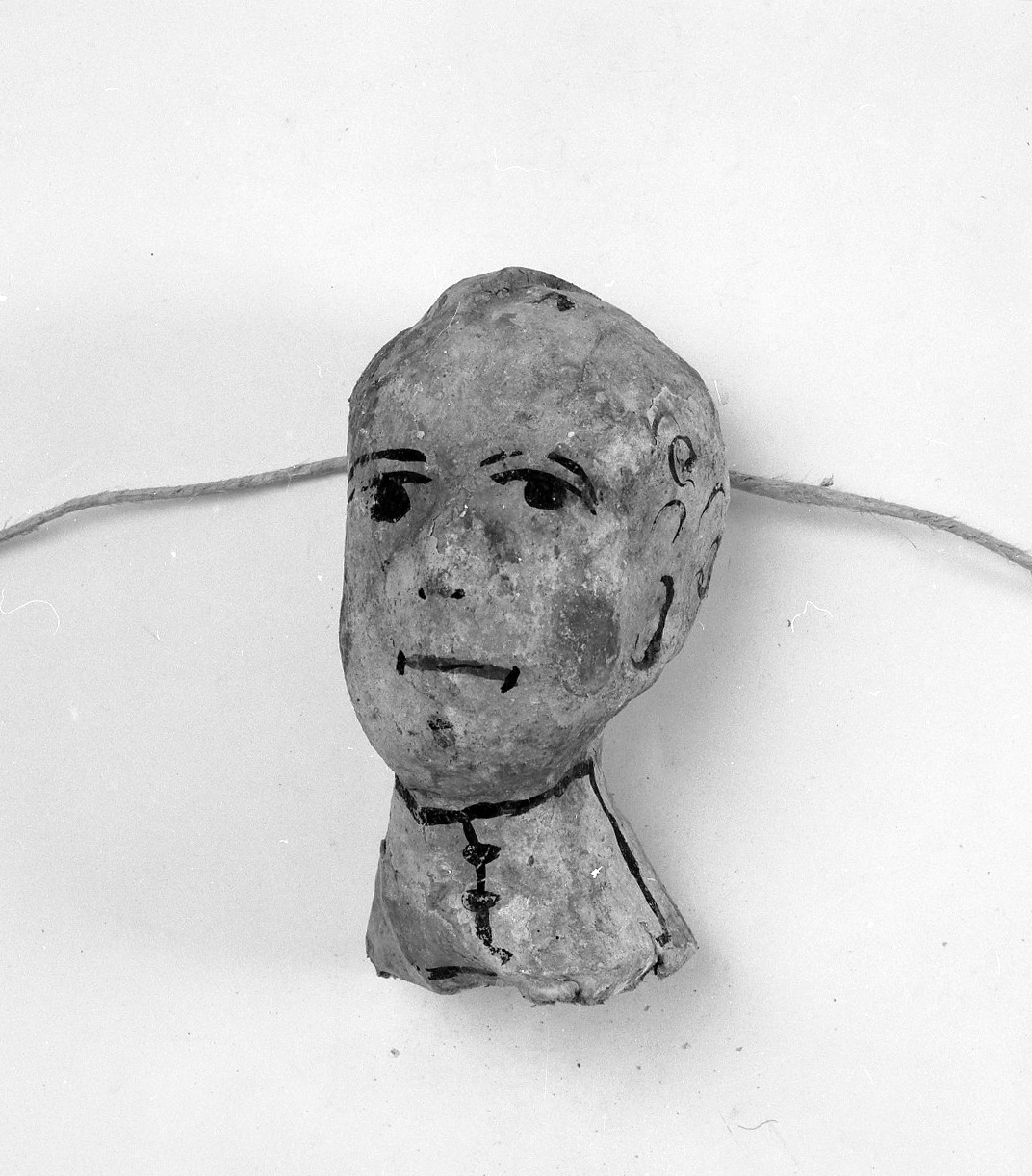 testa d'uomo (ex voto antropomorfo) - valdelsano (secc. XVI/ XVIII)