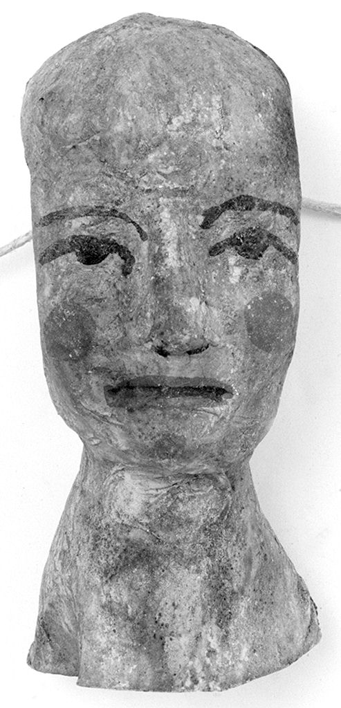 testa umana (ex voto antropomorfo) - valdelsano (secc. XVI/ XVIII)