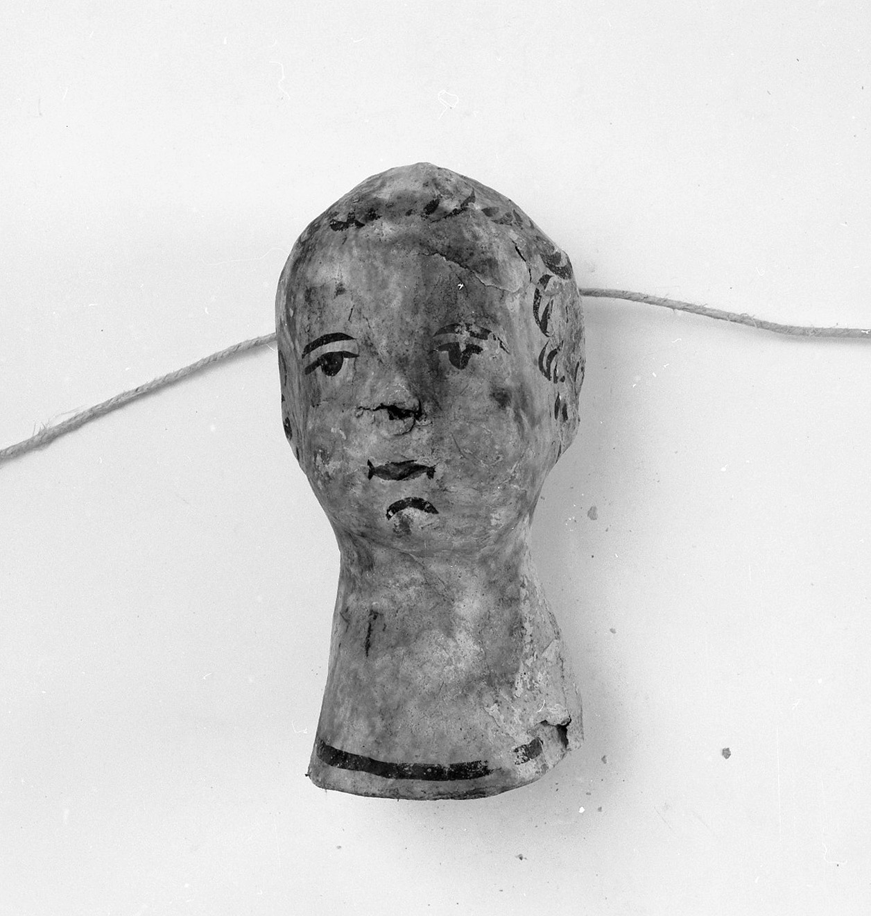 testa di bambino (ex voto antropomorfo) - valdelsano (secc. XVI/ XVIII)