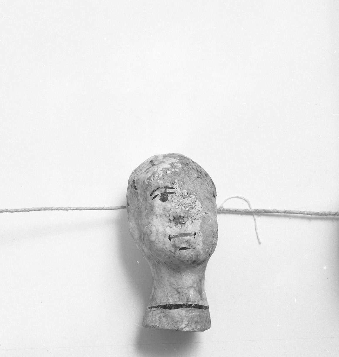 testa d'uomo (ex voto antropomorfo) - valdelsano (secc. XVI/ XVIII)