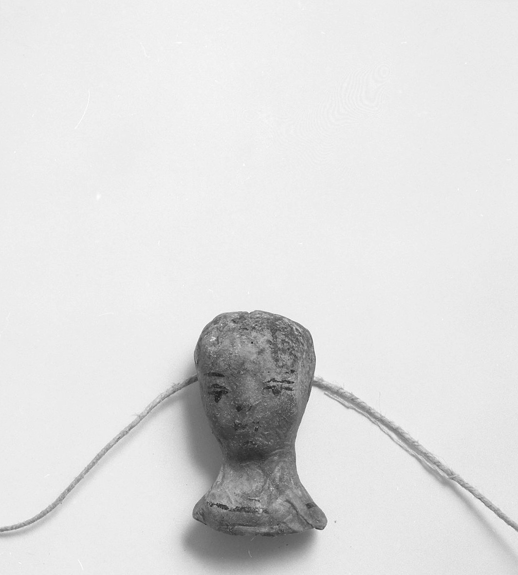 testa umana (ex voto antropomorfo) - valdelsano (secc. XVI/ XVIII)