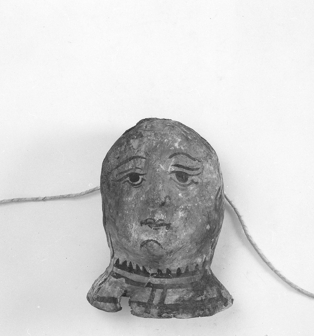 testa di donna (ex voto antropomorfo) - valdelsano (secc. XVI/ XVIII)