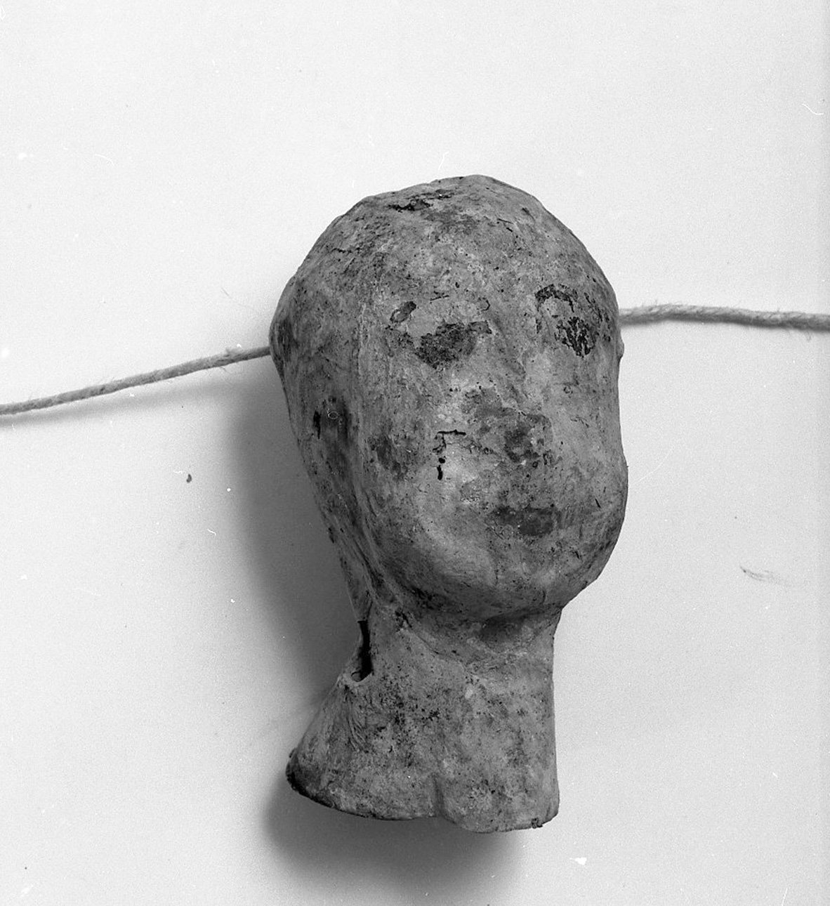 testa umana (ex voto antropomorfo) - valdelsano (secc. XVII/ XVIII)