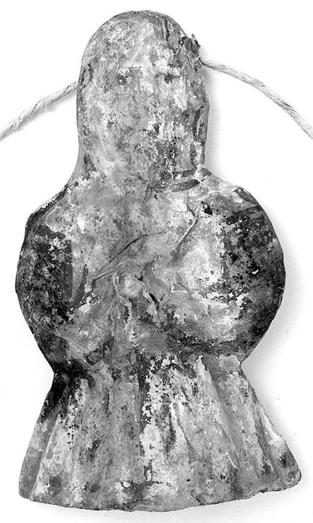 figura femminile orante (ex voto antropomorfo) - valdelsano (secc. XVI/ XVIII)