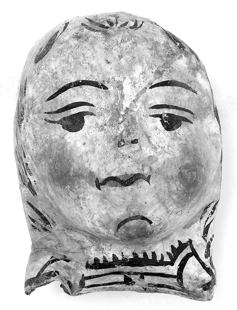 testa di donna (ex voto antropomorfo) - valdelsano (secc. XVI/ XVIII)