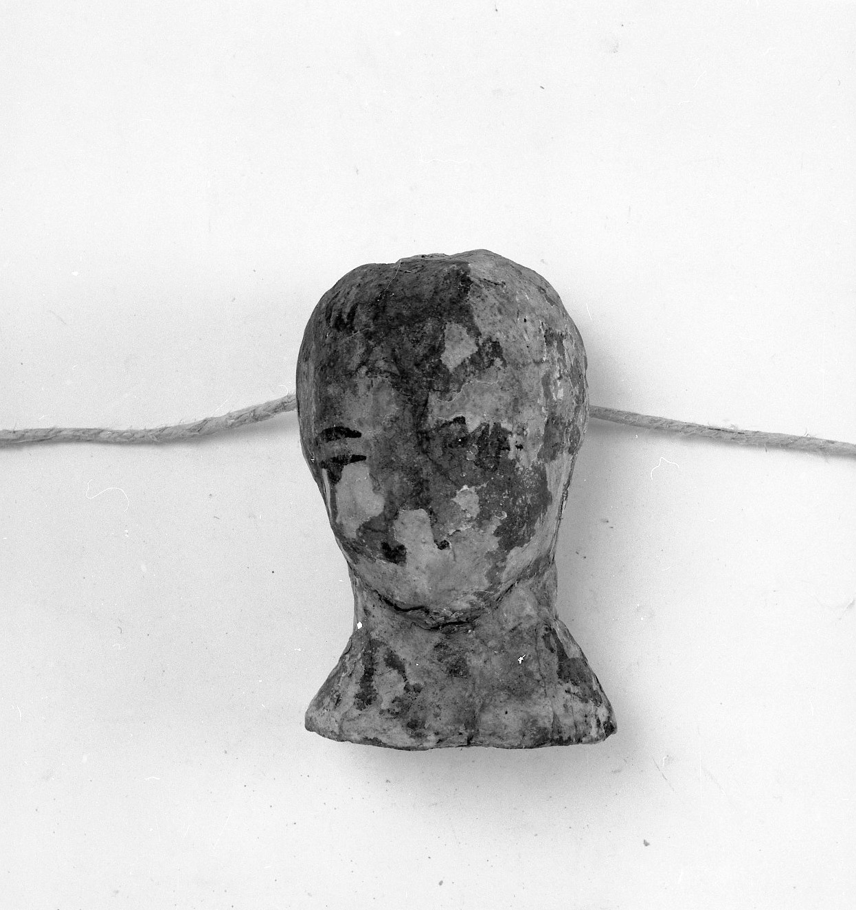 testa d'uomo (ex voto antropomorfo) - valdelsano (secc. XVI/ XVIII)