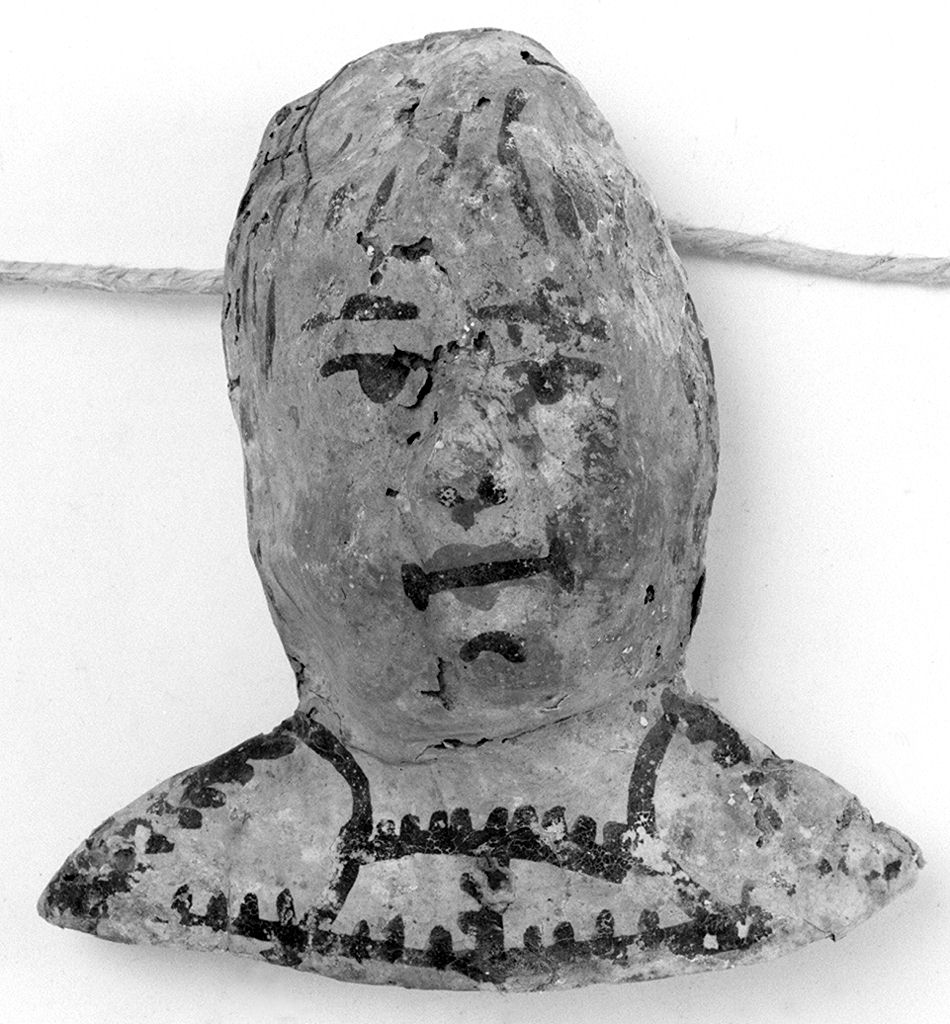 testa umana (ex voto antropomorfo) - valdelsano (secc. XVI/ XVIII)