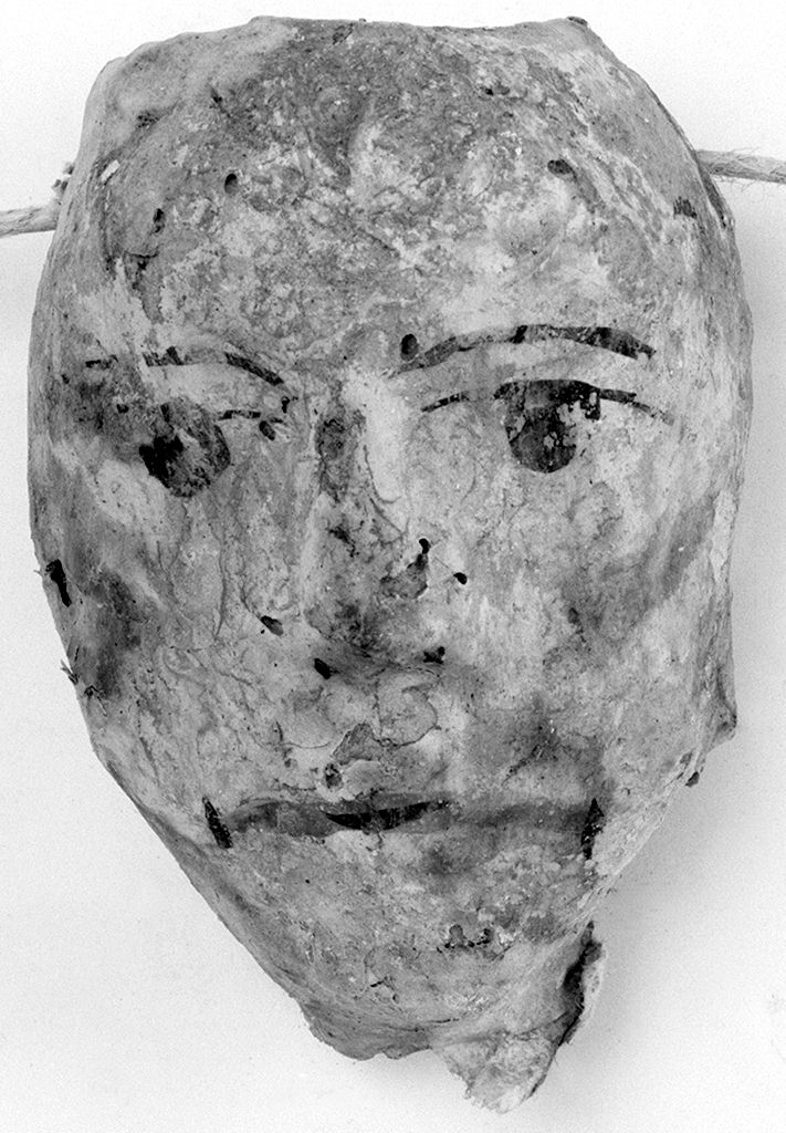 testa d'uomo (ex voto antropomorfo) - valdelsano (secc. XVI/ XVIII)