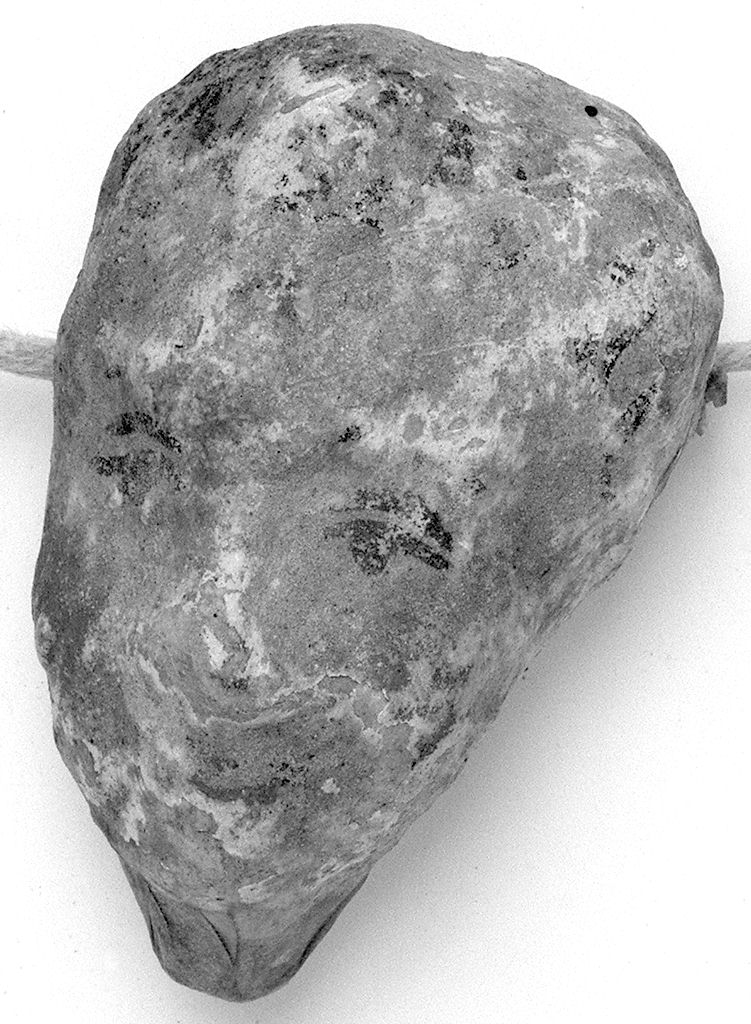 testa umana (ex voto antropomorfo) - valdelsano (secc. XVI/ XIX)