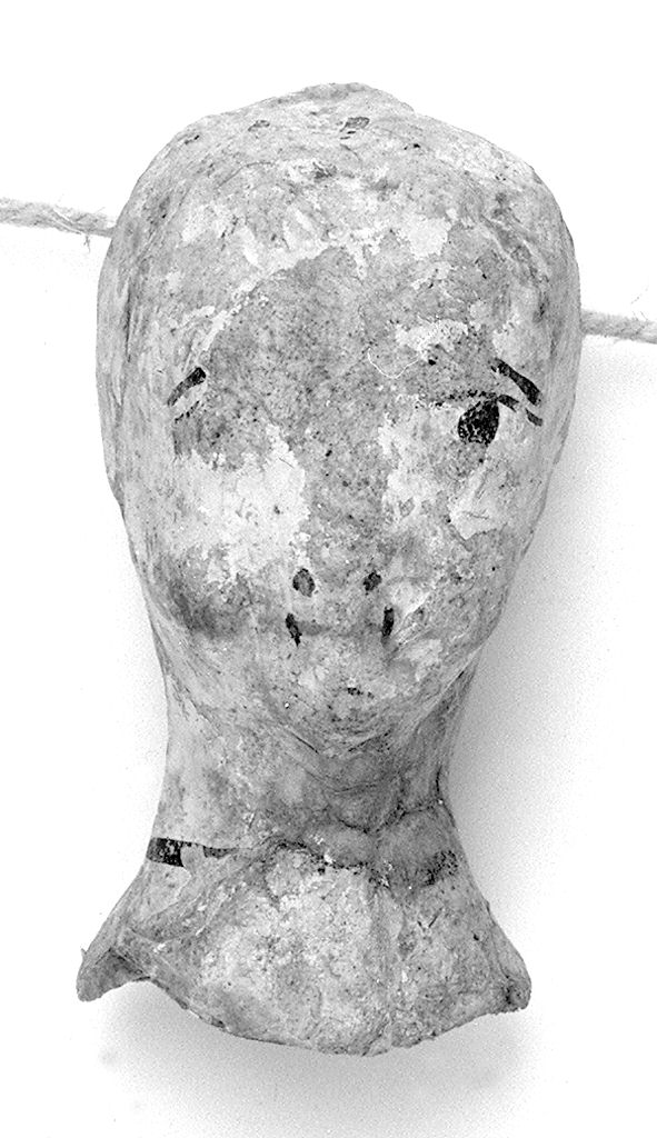 testa umana (ex voto antropomorfo) - valdelsano (secc. XVI/ XIX)