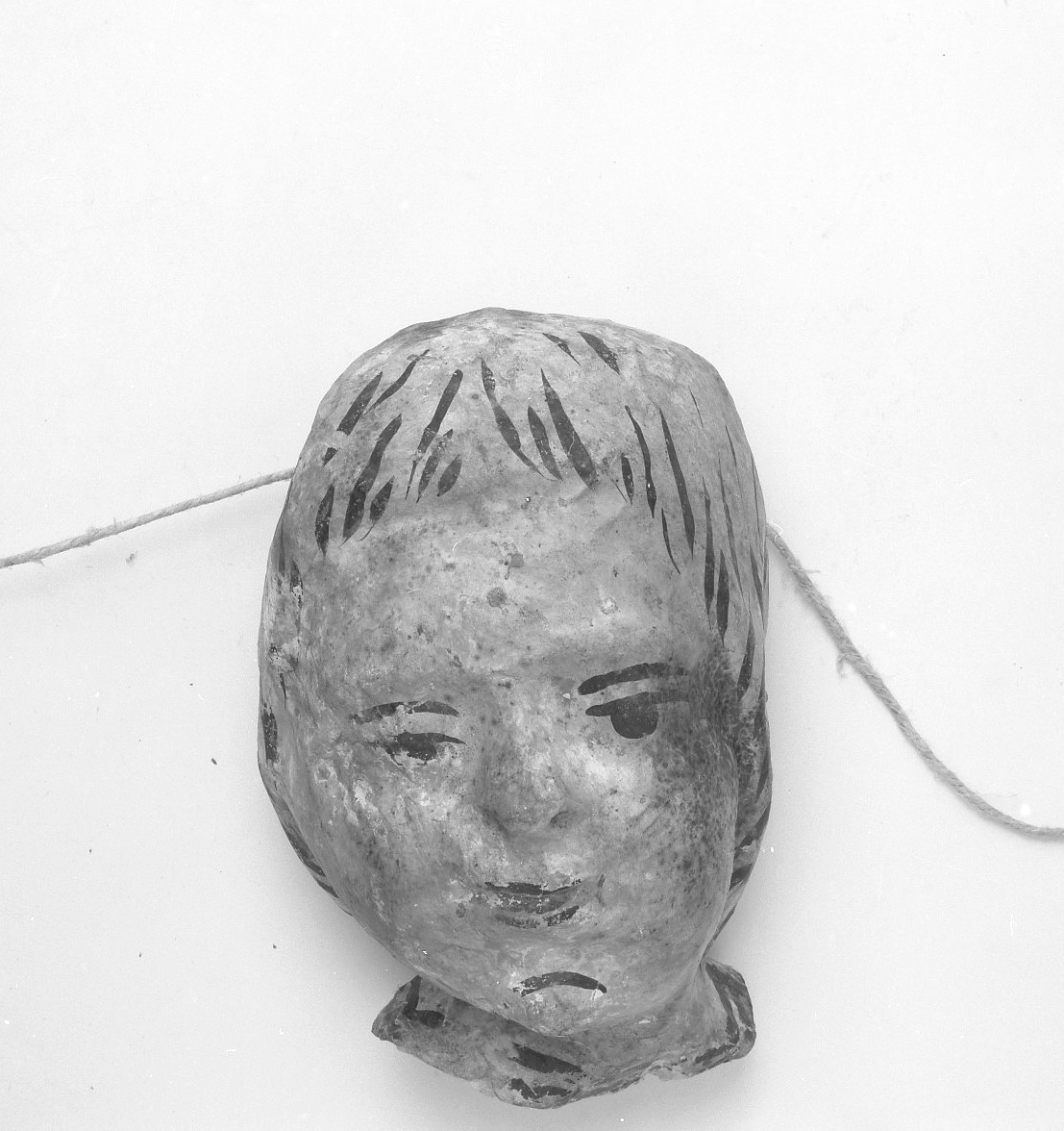 testa di bambino (ex voto antropomorfo) - valdelsano (secc. XVI/ XIX)