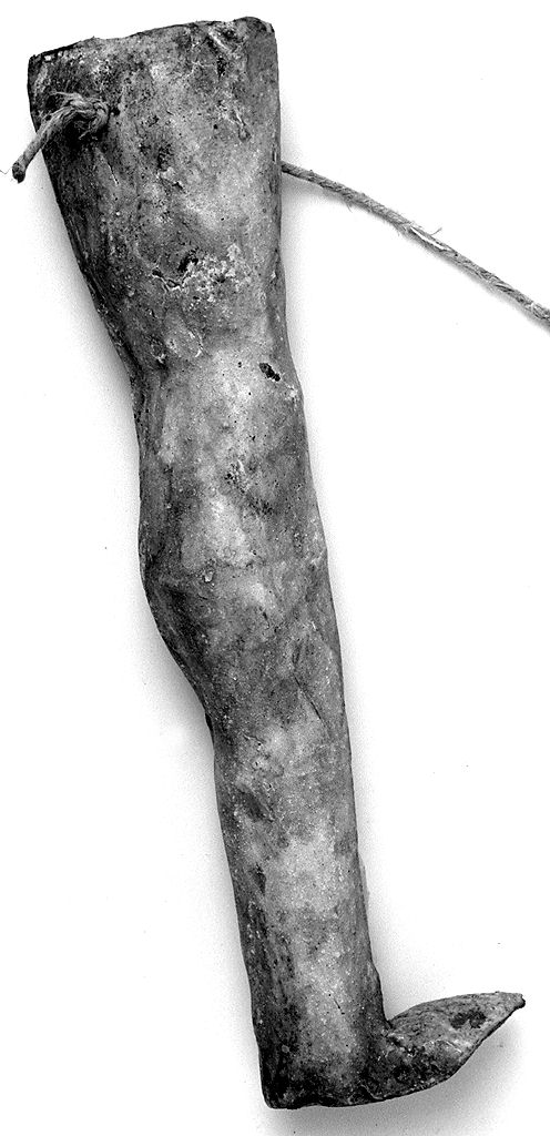 gamba (ex voto antropomorfo) - valdelsano (secc. XVI/ XIX)