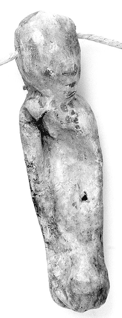 bambino in fasce (ex voto antropomorfo) - valdelsano (secc. XVI/ XIX)