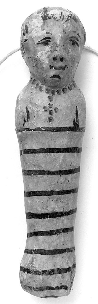 bambino in fasce (ex voto antropomorfo) - valdelsano (secc. XVI/ XIX)