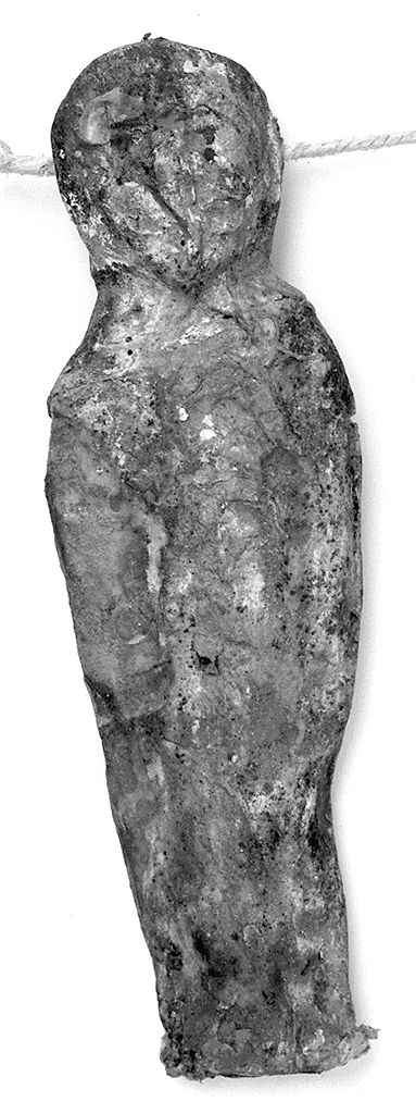 bambino in fasce (ex voto antropomorfo) - valdelsano (secc. XVI/ XIX)