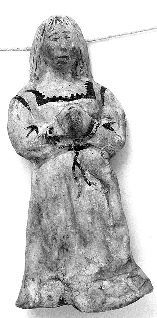 figura femminile orante (ex voto antropomorfo) - valdelsano (secc. XVI/ XIX)