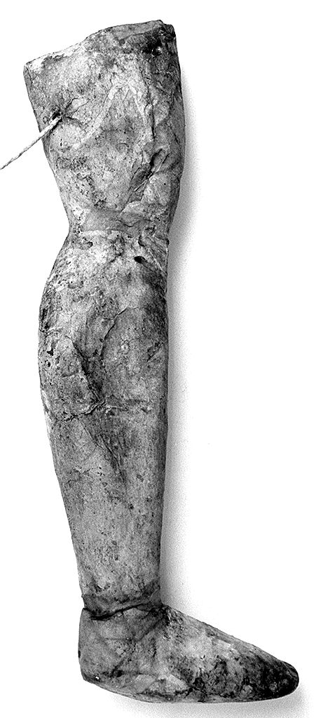 gamba (ex voto antropomorfo) - valdelsano (secc. XVI/ XIX)